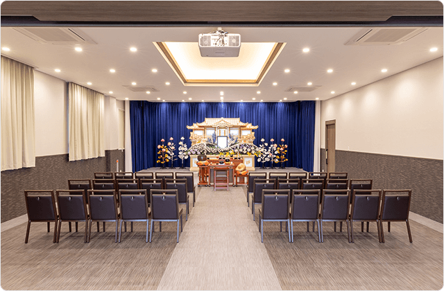 白銀玉泉院 1F 儀式場全景