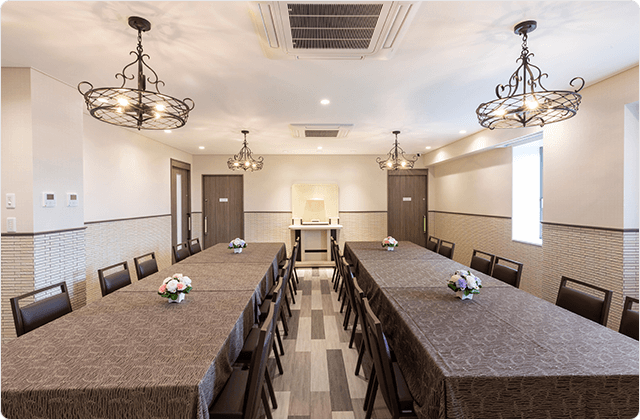 白銀玉泉院 食事会場